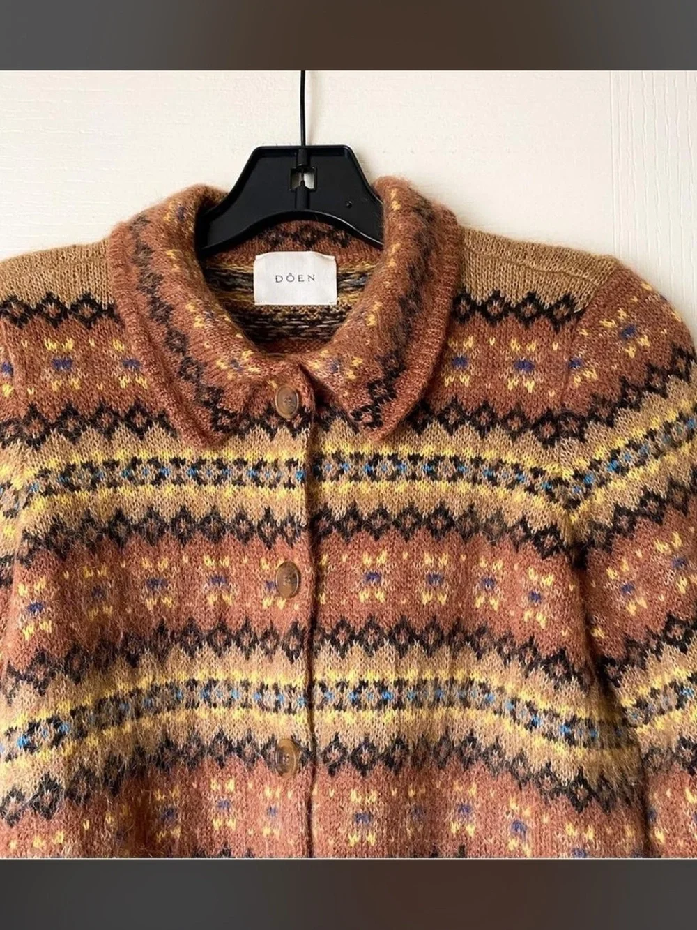 New! Dôen Natia Cardigan Galway Fair
Isle Size Small - Picture 4 of 8